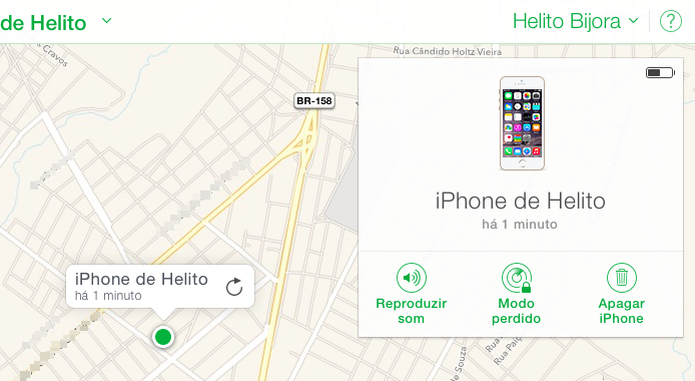 Localização exata do iPhone em tempo real (Foto: Reprodução/Helito Bijora) (Foto: Localização exata do iPhone em tempo real (Foto: Reprodução/Helito Bijora) ) Localização exata do iPhone em tempo real (Foto: Reprodução/Helito Bijora) (Foto: Localização exata do iPhone em tempo real (Foto: Reprodução/Helito Bijora) )