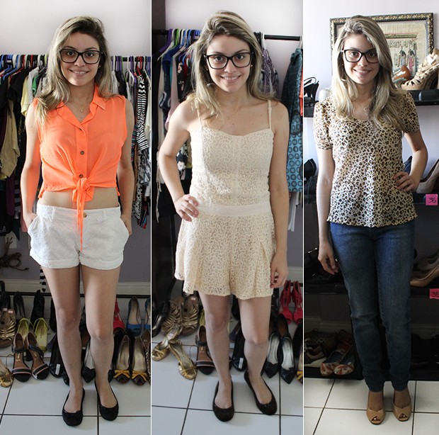 Roupas disponíveis no Bazar (Foto: Carlienne Carpaso/G1)