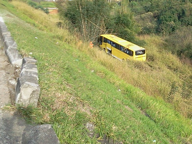 Ônibus capota e deixa feridos na Dutra, sentido SP (Foto: Vanessa Vantine/TV Vanguarda)