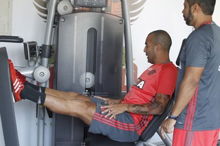 Emerson Sheik treino Flamengo (Foto: Gilvan de Souza/Flamengo)