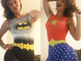 Laura Keller se veste de Batgirl e Mulher Maravilha - Globo.com