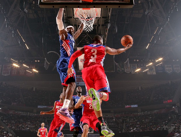 Chris Paul no All-Star game da NBA (Foto: AFP)