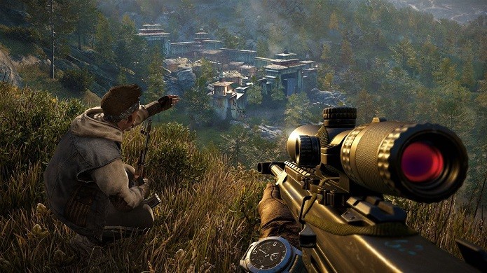 O protagonista Ajay Ghale elaborando uma estratégia de invasão (Foto: Divulgação)