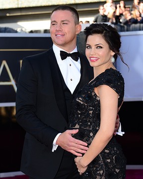 Channing Tatum e Jenna Dewan  no Oscar (Foto: Frederic J. Brown / AFP / Agência)