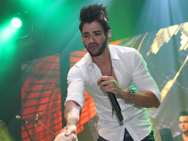 Gusttavo Lima se apresenta em boate em São Paulo (Foto: Thiago Duran/ Ag. News)