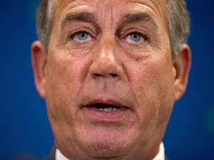 John Boehner fala durante conferência em Washington em 14 de abril  (Foto: AP Photo/Andrew Hamik)