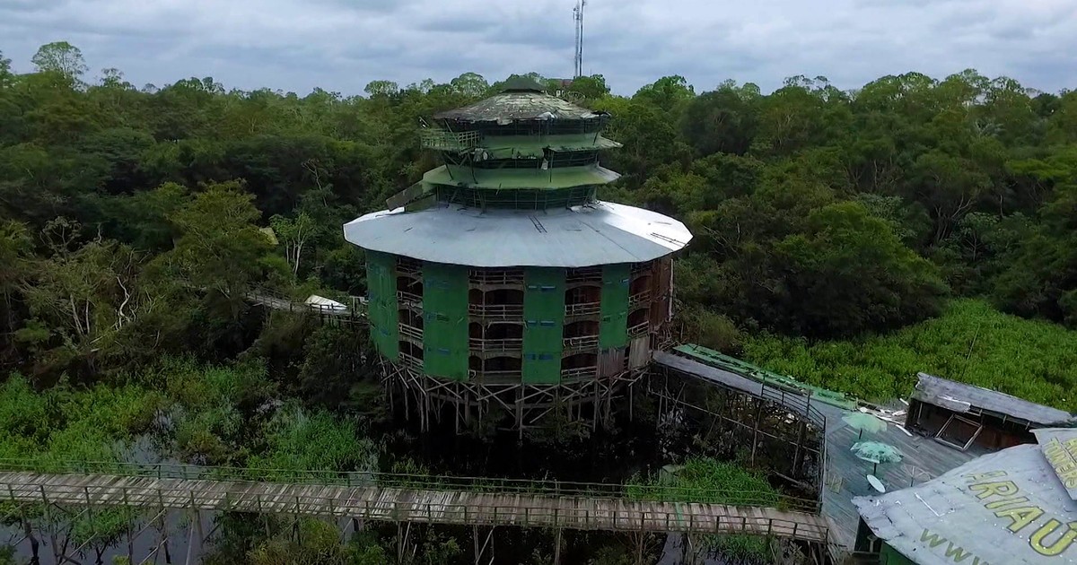 Fantástico - Abandonado, hotel na Floresta Amazônica ainda ... - Globo.com