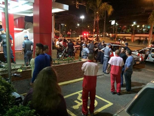 Sargento da PM leva 13 tiros em frente a Habib's em Piracicaba (Foto: Diego Spigolon/Arquivo pessoal)