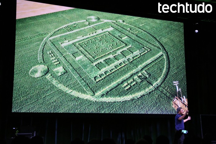 Marcas de aliens na Califórnia: viral da Nvidia para lançar o K1 (Foto: Fabrício Vitorino/TechTudo) Marcas de aliens na Califórnia: viral da Nvidia para lançar o K1 (Foto: Fabrício Vitorino/TechTudo)
