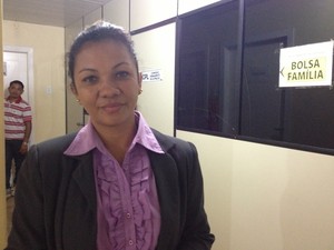 Cordenadora do Bolsa Família em Macapá, Katiane de Souza (Foto: Fabíola Gomes/ G1)