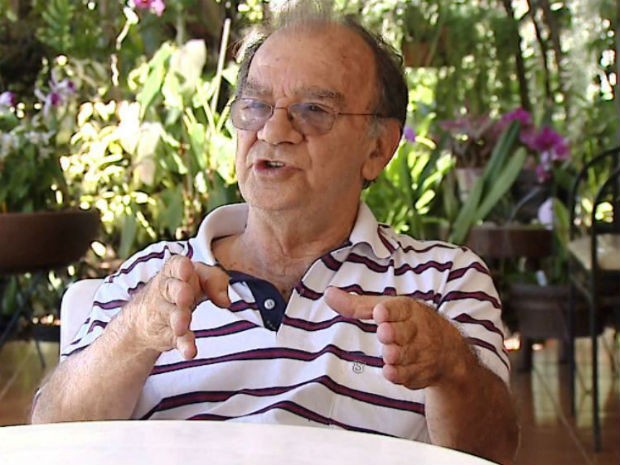  O pesquisador Gilberto Chierice, desenvolvedor da fosfoetanolamina sintética, a chamada pílula do câncer na USP de São Carlos (Foto: Reprodução/ EPTV)