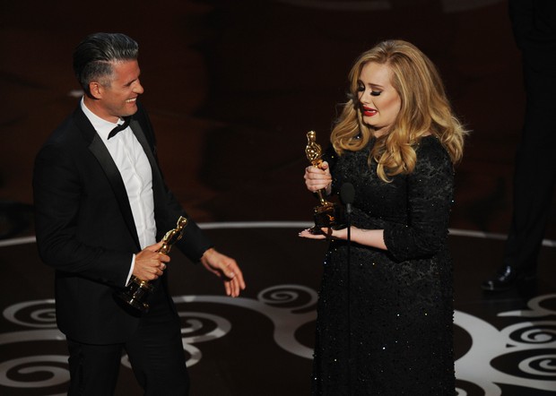 Adele no Oscar (Foto: AFP/Agência)