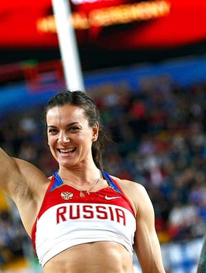Isinbayeva salto com vara mundial indoor de atletismo (Foto: Agência Reuters)