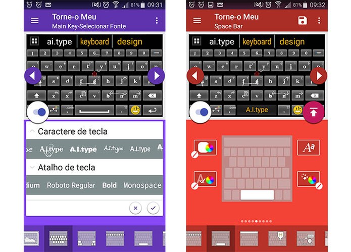 Usuário pode trocar as fontes do teclado Android com app grátis (Foto: Reprodução/Barbara Mannara)