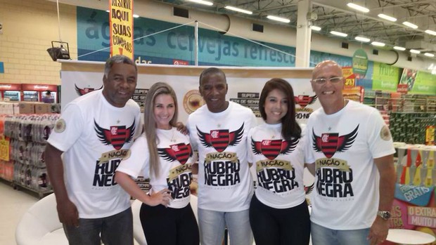 Ídolos do Fla, Andrade, Adílio e Julio César reúnem torcedores em Sergipe (Foto: Arquivo pessoal)