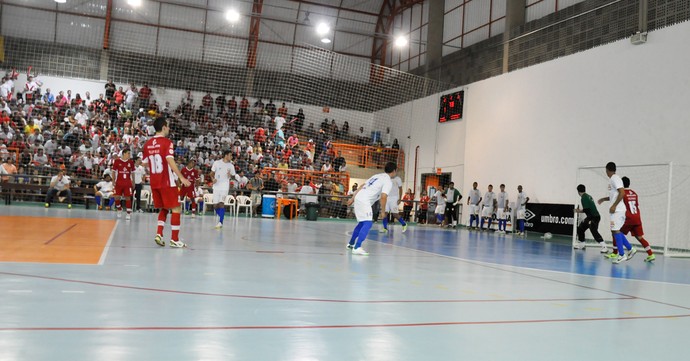 Sorocaba Futsal x Vargem Grande, no ginásio do Éden, pela Liga Paulista (Foto: Divulgação / Futsal Brasil Kirin)