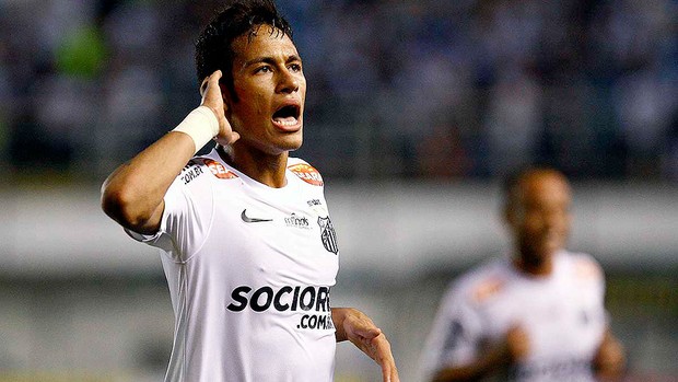 Neymar comemoração gol Santos Flamengo-PI (Foto: Ricardo Saibun / Divulgação Santos FC)