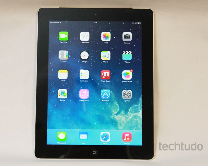 Tela principal do iPad 3 (Foto: TechTudo/Allan Melo) Tela principal do iPad 3 (Foto: TechTudo/Allan Melo)