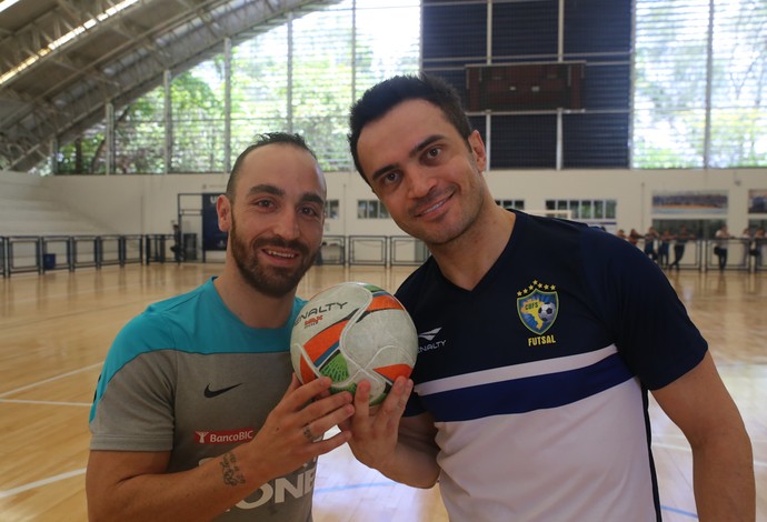 Treino da seleção brasileira de futsal no ginásio da Unifor (Foto: Zerosa Filho/CBFS)
