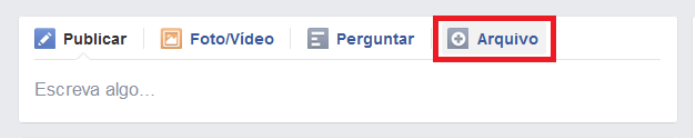Anexando um arquivo do Dropbox no grupo do Facebook (Foto: Reprodução/Lívia Dâmaso)
