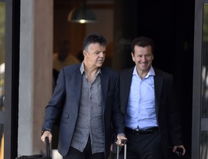 Dunga e Gilmar Rinaldi, apresentação da seleção brasileira
