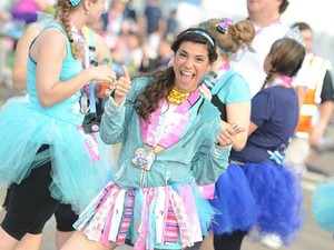 Corredora na prova de 5 km da semana de meia-maratona da Disney (Foto: Walt Disney World/Divulgação)