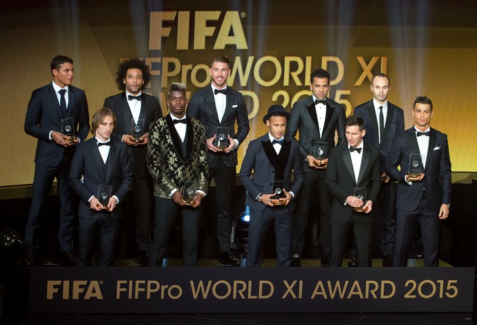 Seleção da Fifa 2015 (Foto: Philipp Schmidli/Getty Images)