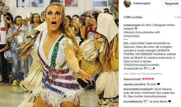 Ivete Sangalo (Foto: Instagram / Reprodução) Ivete Sangalo (Foto: Instagram / Reprodução)