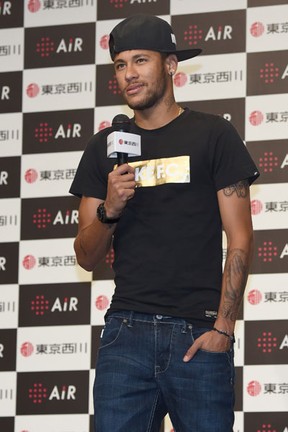 Neymar em evento em Tóquio, no Japão (Foto: Toru Yamanaka/ AFP)
