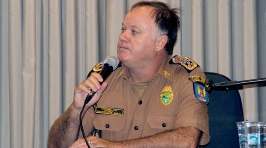 O comandante-geral da PM do Paraná, coronel Cesar Vinicius Kogut, em foto de 2014 (Foto: Divulgação/PMPR)