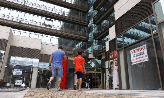Salas comerciais vazias chegam ao percentual mais alto