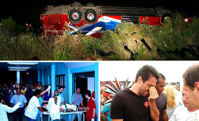 brasil de pelotas acidente especial cinco anos montagem (Foto: Editoria de Arte/Globoesporte.com)