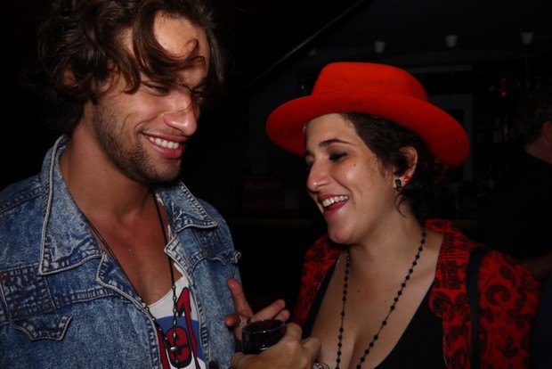 Pablo Morais e Maria Pia Carone em festa no Rio (Foto: Marcelo Boldrin/Divulgação)