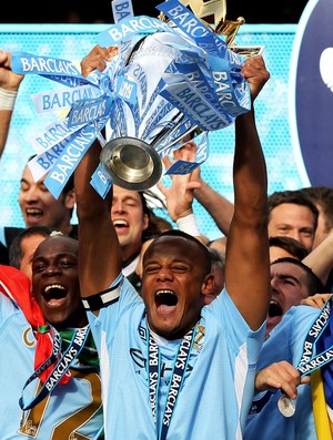 kompany Manchester City gol título (Foto: Agência Getty Images)