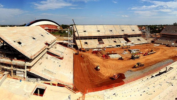 obras estádio Arena Pantanal Copa (Foto: Arena / Fifa.com)