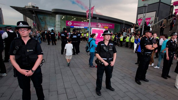 policiais londres 2012 olimpiadas (Foto: Reuters)