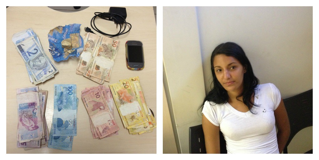 Na casa da jovem foram encontrados mais R$1500 provenientes da venda da droga (Foto: Divulgação)