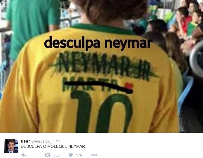 Desculpa Neymar (Foto: reprodução)