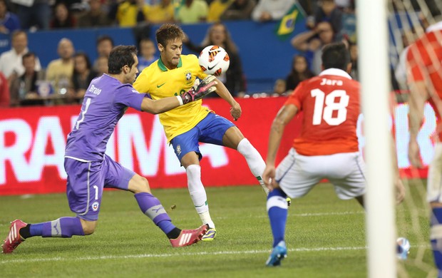 Neymar Brasil x Chile (Foto: Mowa Press)