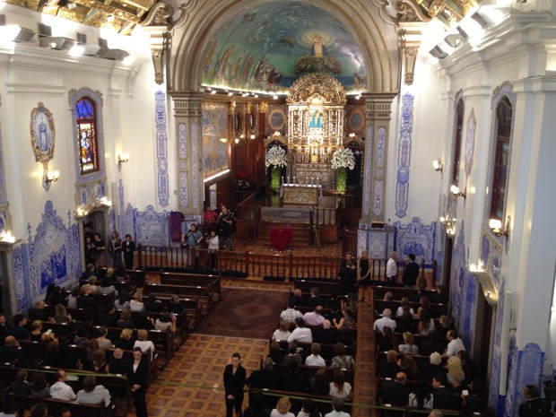 Missa era celebrada em igreja nos Jardins, em SP (Foto: Giovana Sanchez/G1)