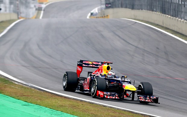Vettel no GP Brasil prova (Foto: Getty Images)