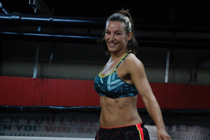 Miesha Tate treino aberto UFC Chicago (Foto: Evelyn Rodrigues)