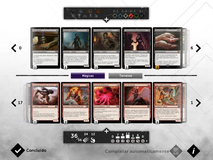 Em Magic 2015 o jogador poderá customizar o seu deck, que deverá ter no máximo sessenta cartas (Foto: Reprodução/Daniel Ribeiro)