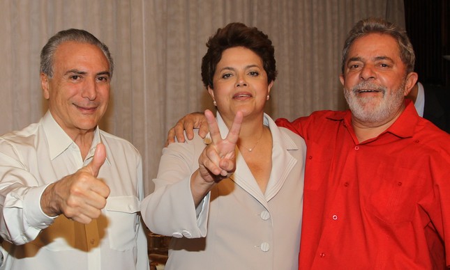Resultado de imagem para fotos Presidente Temer com Lula e Dilma