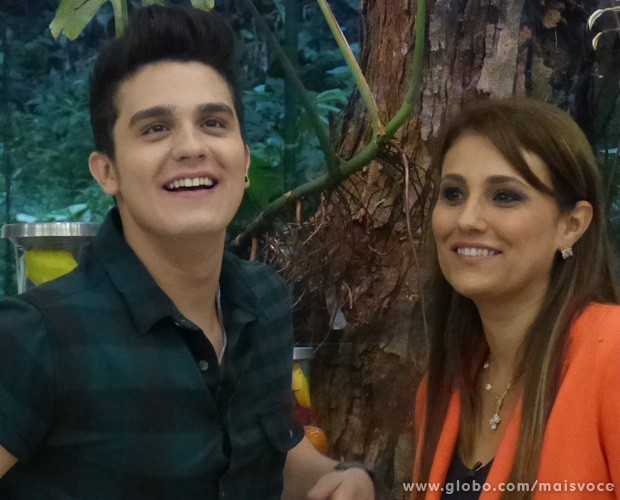 Luan Santana e sua mãe, Marizete Santana (Foto: Mais Você / TV Globo)
