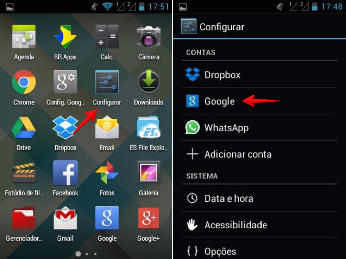 Acesse as configurações do Android (Foto: Reprodução/Helito Bijora)