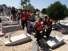 Palestinos morrem em ataque aéreo durante enterro em Gaza