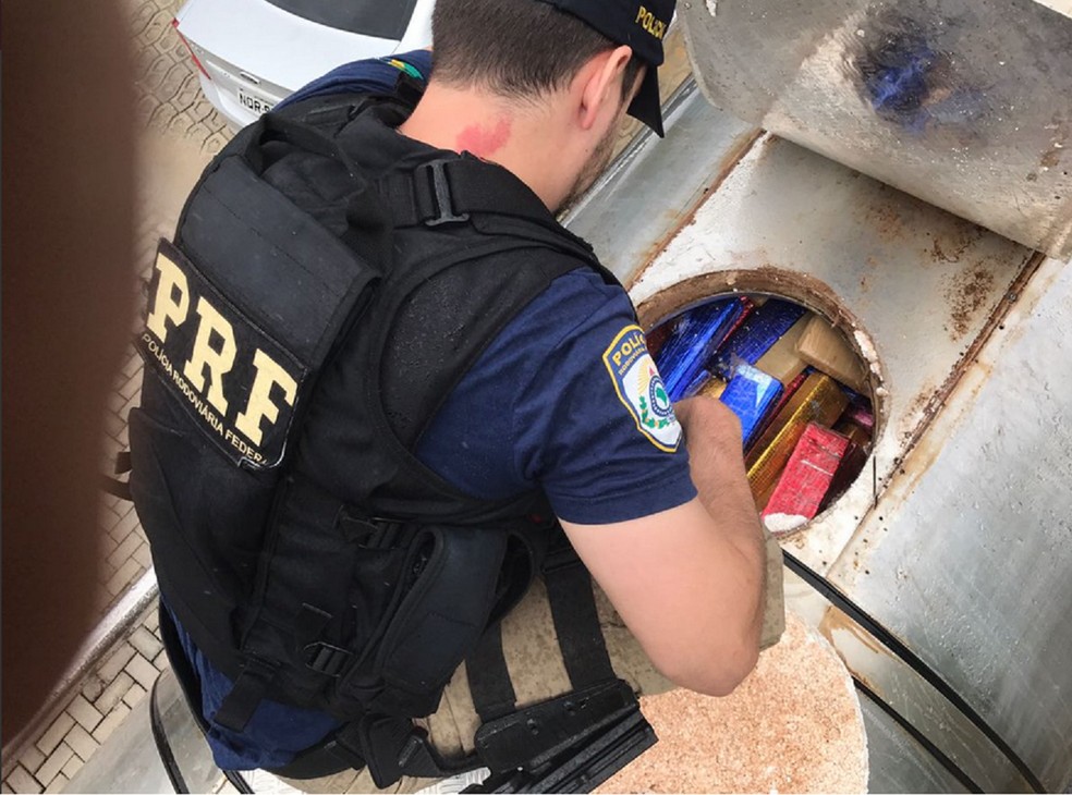 Maior apreensão de drogas da PRF foi realizada em março deste ano (Foto: PRF-CE)