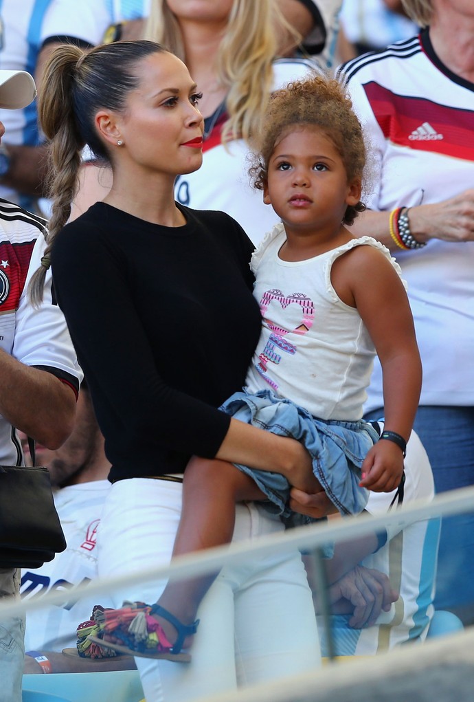 Mandy Capristo, namorada Ozil Alemanha x Argentina final, Copa do Mundo (Foto: Getty Images)