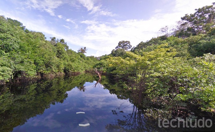 Rio Negro no Google Street View (Foto: Reprodução/Barbara Mannara) Rio Negro no Google Street View (Foto: Reprodução/Barbara Mannara)